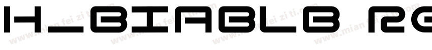H_BIABLB Regular字体转换